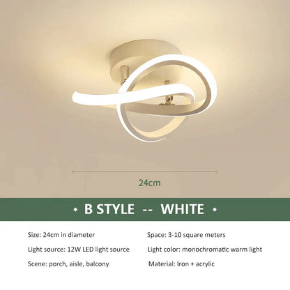 DecorBites™ LED Ceiling Chandelier Modern Bedroom Lamp Indoor Decor Surface Mounted Lighting