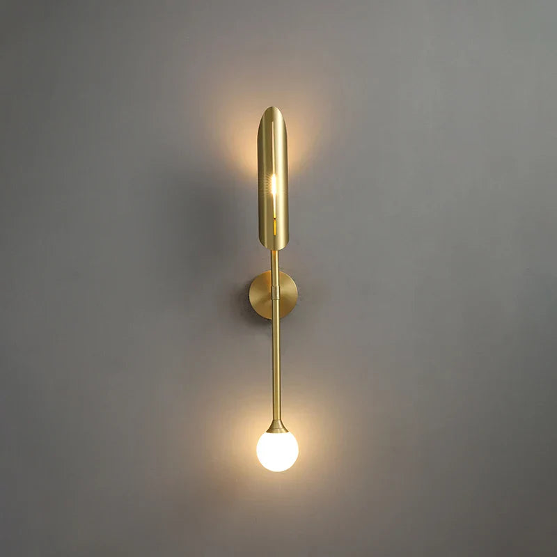 DecorBites™ Gold Metal Wall Light: Nordic Style Bedroom Bedside Lamp for Modern Living Room Decor