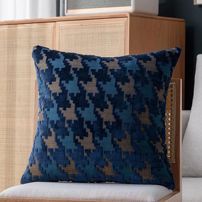 Decorbites™ Houndstooth Luxus-Kissenbezug 45x45 cm – Hochwertiger Dekorativer Sofakissenbezug