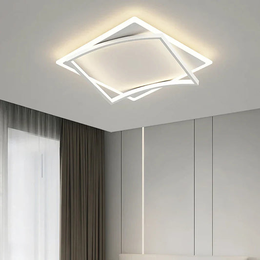 Decorbites™ Geometrische Quadratische LED-Deckenleuchte mit Fernbedienung für Arbeitszimmer Wohnzimmer Schlafzimmer