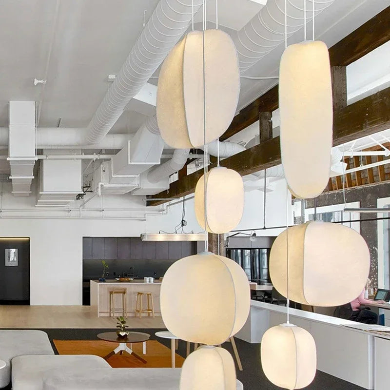 Decorbites™ Japanische Seidenanhängerlampen für Wabi-Sabi-Nordische Kronleuchter und Heimdekoration