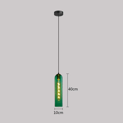 Decorbites™ Grünes Glas Nordisches Pendellicht E27 Hängearmatur für Wohn- und Schlafzimmer