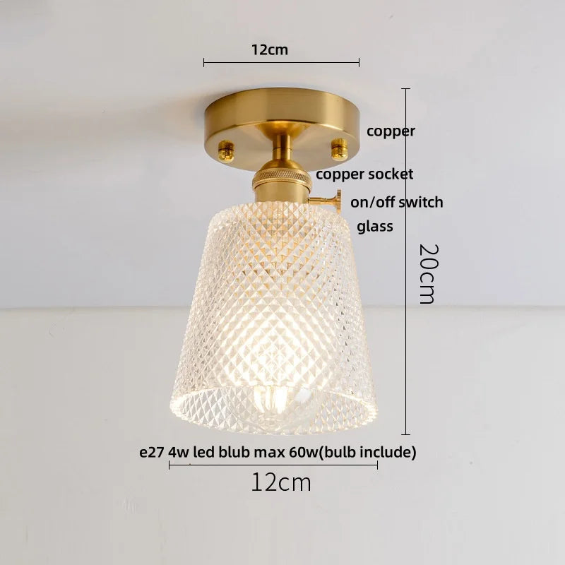 Decorbites™ Kristallglas Luxus-LED-Deckenleuchte für Flur, Schlafzimmer, Korridor und Innenraumdekoration