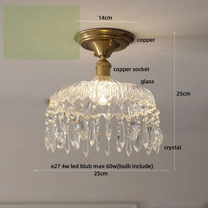 Decorbites™ Kristallglas Luxus-LED-Deckenleuchte für Flur, Schlafzimmer, Korridor und Innenraumdekoration