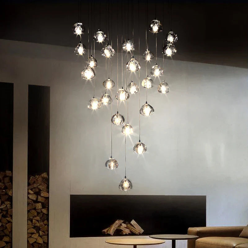 DecorBites™ Crystal LED Chandelier for Luxe Living Spaces