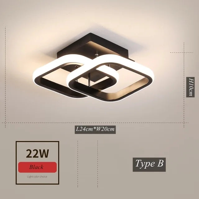DecorBites™ LED Aisle Ceiling Lights for Home Lighting in Bedroom Living Room Corridor