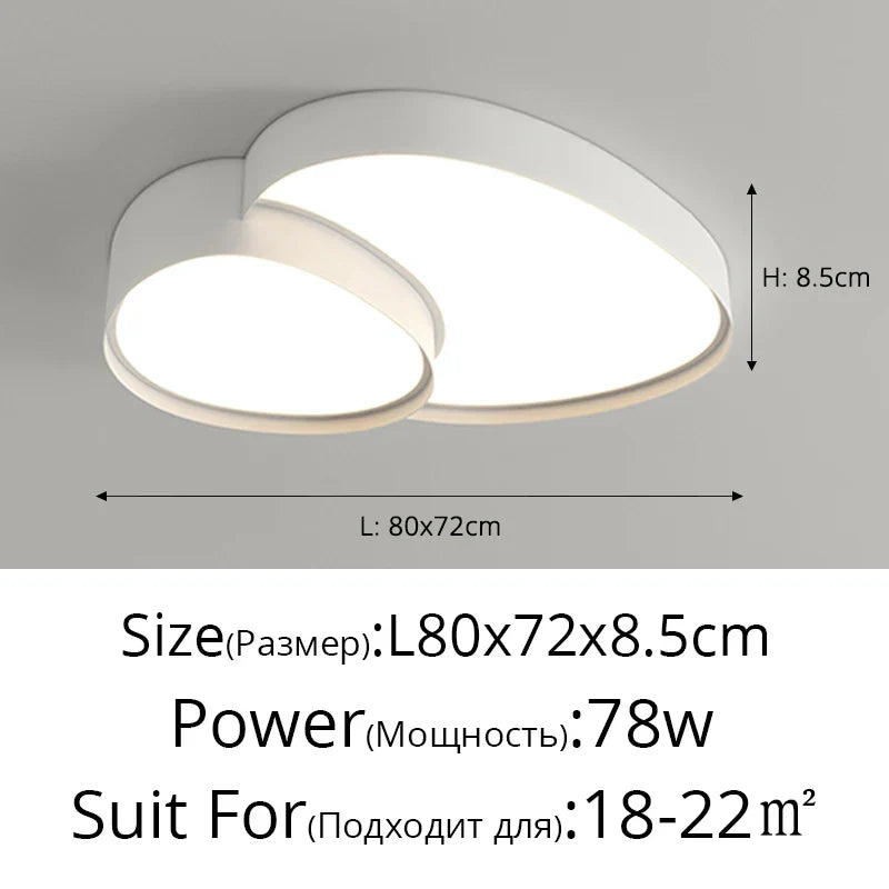 Decorbites™ Deckenleuchten: Modernes & einfaches Einbauleuchte LED-Lampe für Wohnzimmer, Schlafzimmer, Arbeitszimmer