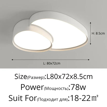 Decorbites™ Deckenleuchten: Modernes & einfaches Einbauleuchte LED-Lampe für Wohnzimmer, Schlafzimmer, Arbeitszimmer