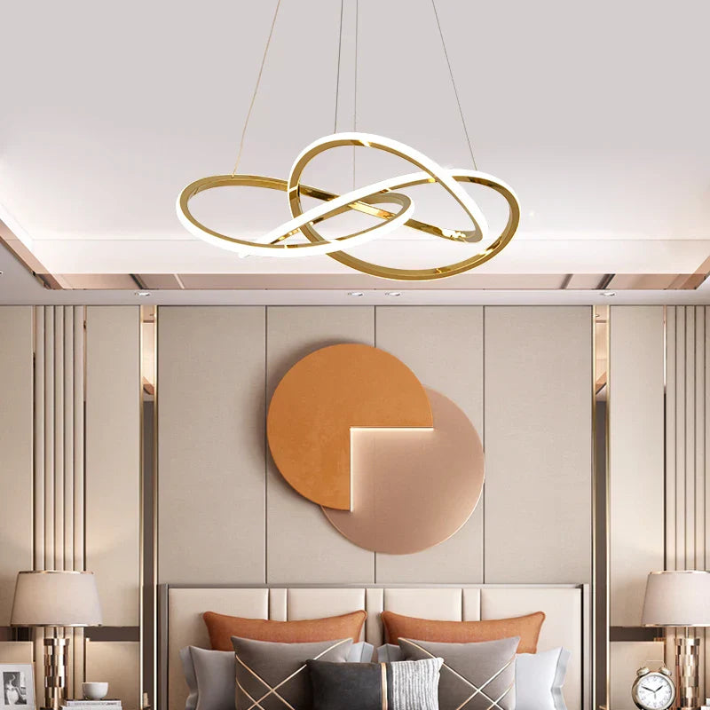 DecorBites™ Clover Stainless Steel Pendant Lamp, Luxe Four Leaf, 3 Colors