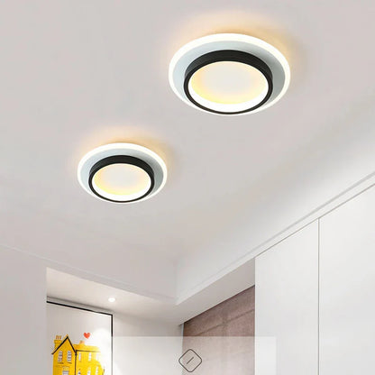 DecorBites™ LED Ceiling Lamp: Square Round Indoor Lighting, Bedroom, Entrance Hall, Neutral/Cool/Warm White
