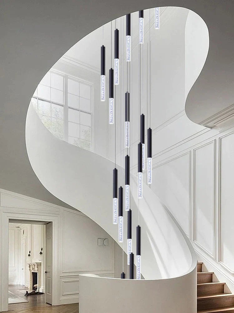 Decorbites™ Zylindrischer Kronleuchter: Moderne nordische Innenbeleuchtung für Wohnzimmer, Treppenhaus und Decke