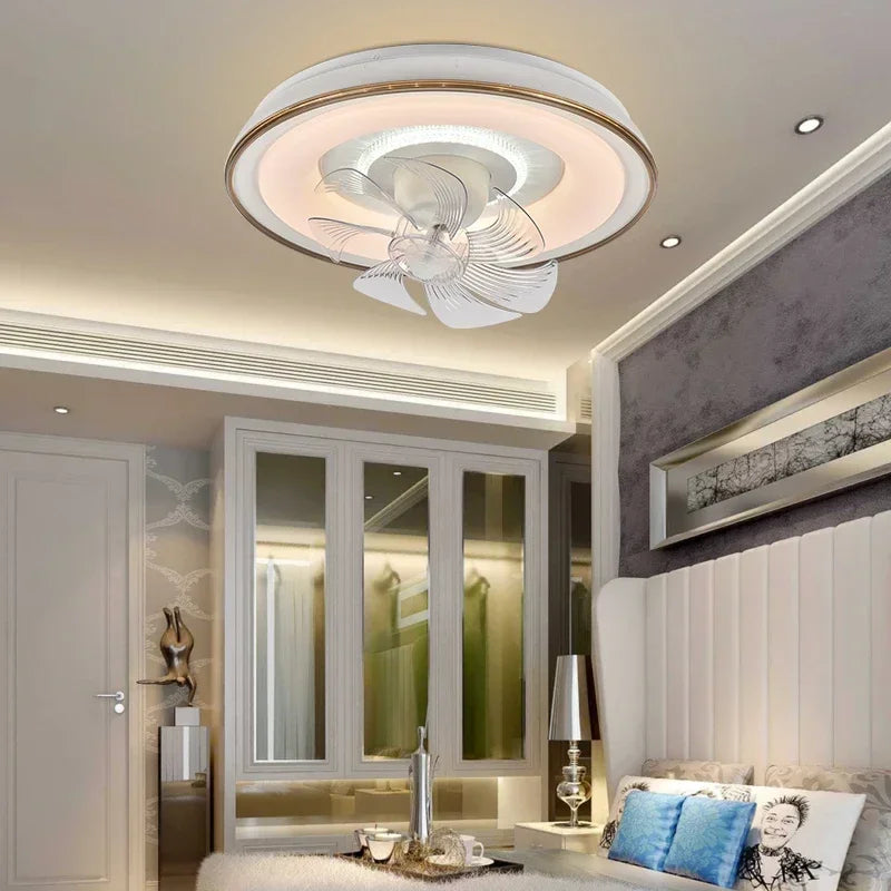 Decorbites™ LED-Deckenventilatorleuchten mit Fernbedienung - Drei Farben, dimmbar für Schlafzimmer-Wohnzimmer