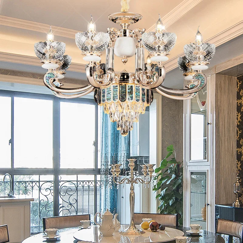 Decorbites™ Kristall-Esszimmer-Lüster: Eleganter europäischer Stil Wohnzimmerleuchte, Schlafzimmer-Dekoration