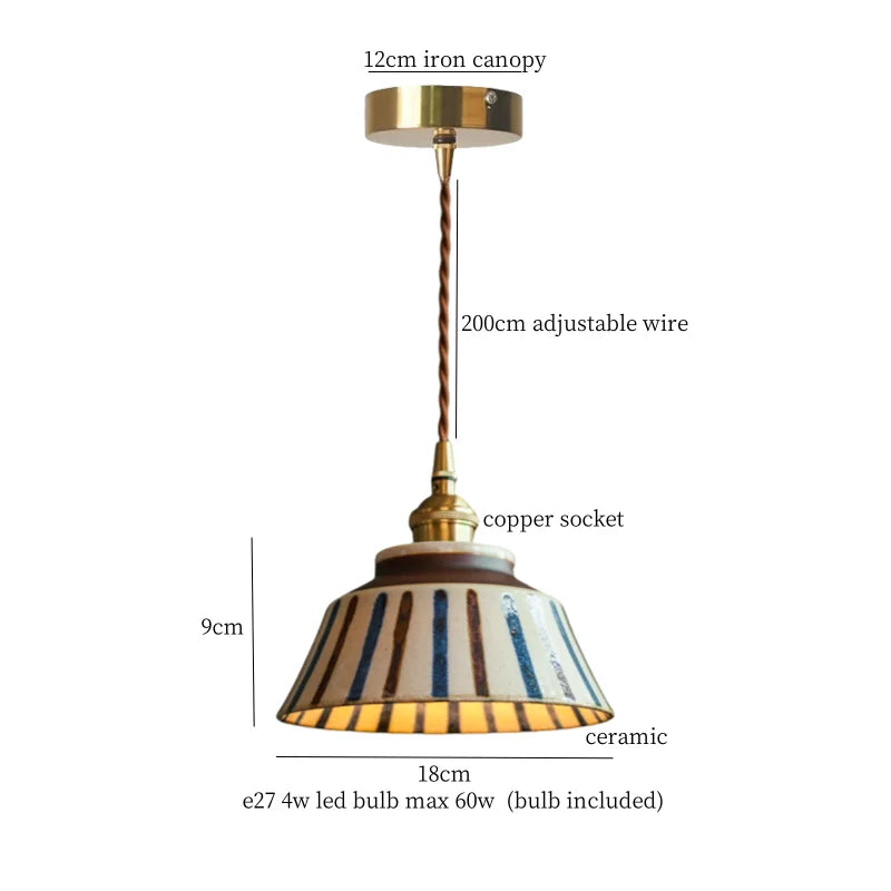 Ceramic Lotus LED Pendant