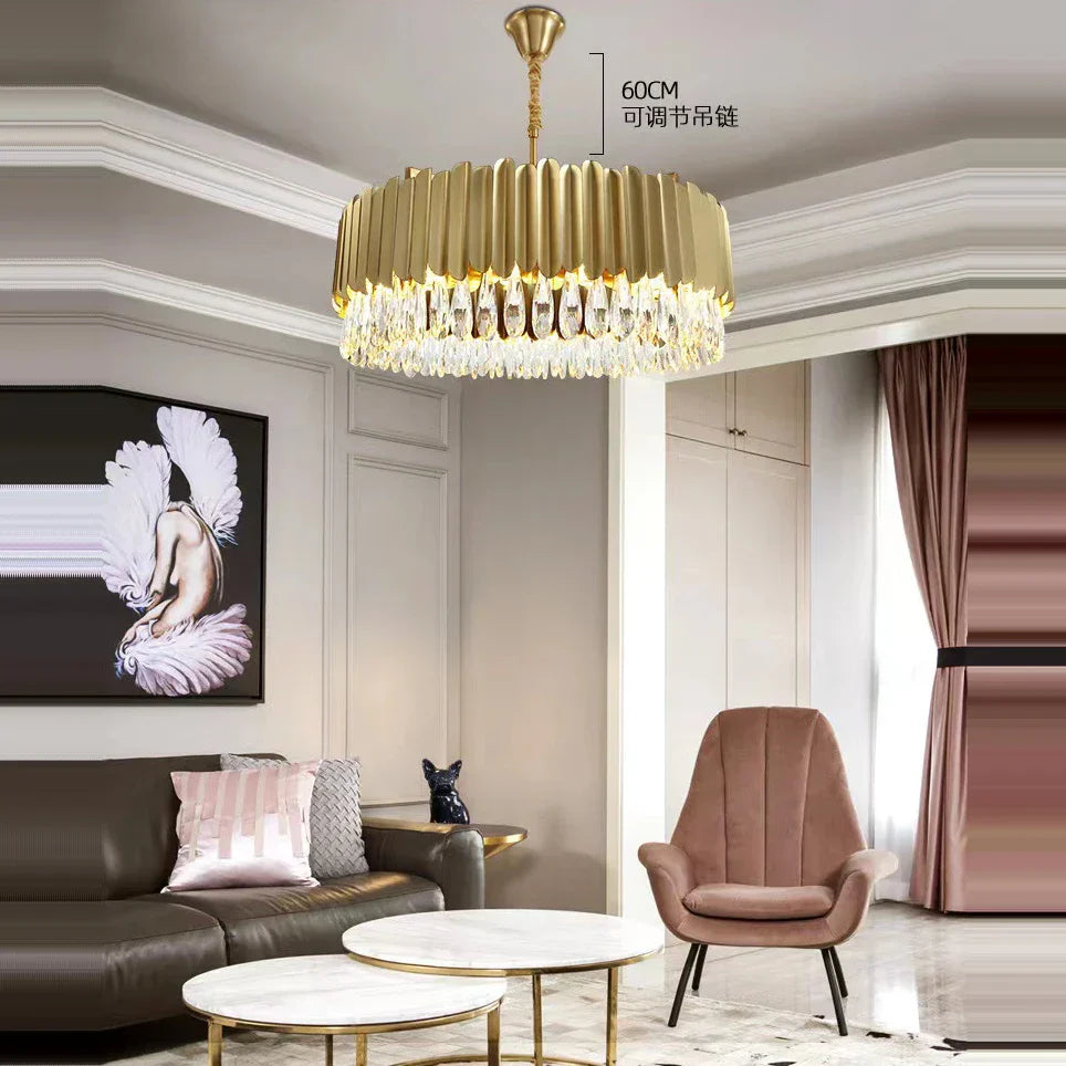 Decorbites™ Crystal 2024 Deckenleuchten: Moderne dimmbare LED-Runde Lampen in Schwarz