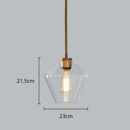 Decorbites™ Glasleuchter: Bernsteinfarbene Pendelleuchten für Esszimmer, Wohnzimmer, Schlafzimmer, Hotel, Café