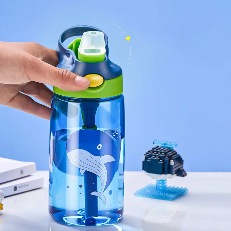 Decorbites™ Kinder Anti-Fall-Strohhut-Becher - Tragbare Wasserflasche für Schule & Sommer