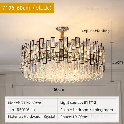 Decorbites™ Kristallleuchter: Postmoderne Lichtluxus für Wohnzimmer, Schlafzimmer, Küche.