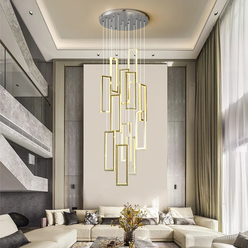 Decorbites™ Kristall-LED-Hängeleuchte Luxus-Treppenleuchte Moderne Leuchtenarmatur