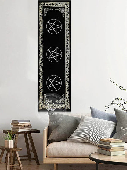 Decorbites™ Indisches Drei-Pentagramm-Wandbehang für Boho-Zimmerdekoration