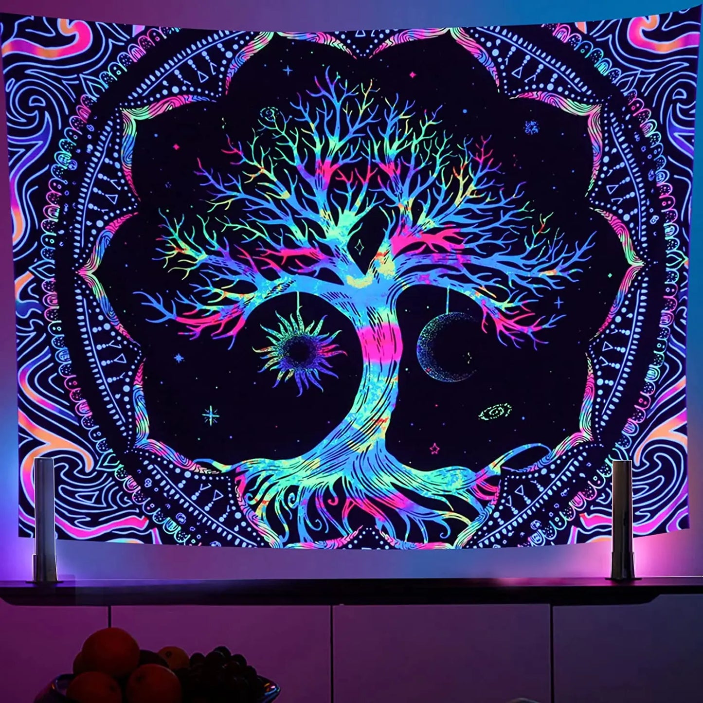 Decorbites™ Lebensbaum-Galaxie-Wandteppich für ästhetische Schlafzimmerdekoration