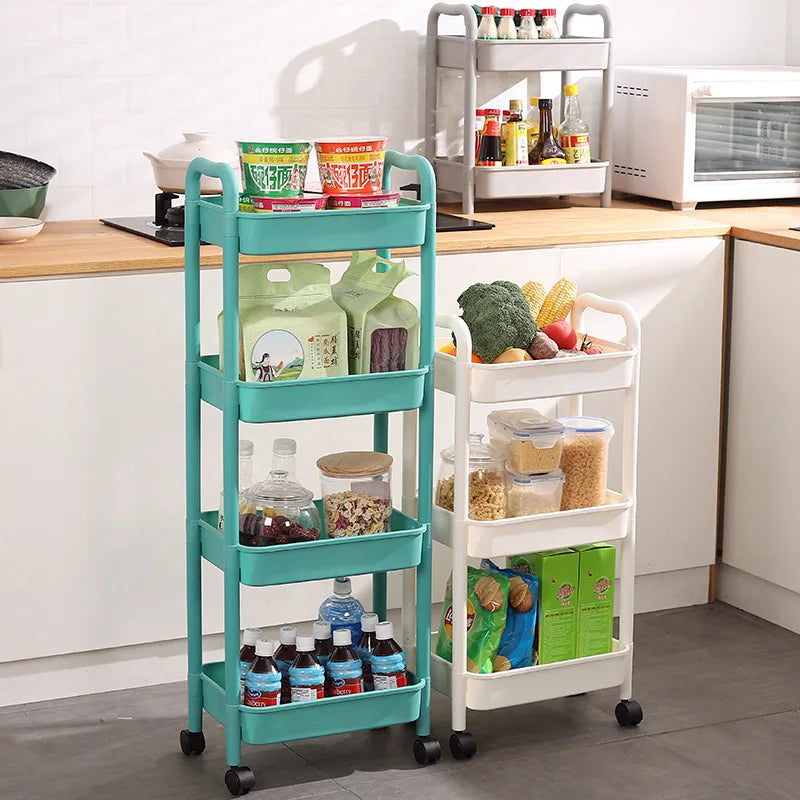 Decorbites™ Küchen-Wandwagen Rollierender Utility-Organizer-Regal-Trolley-Wagen
