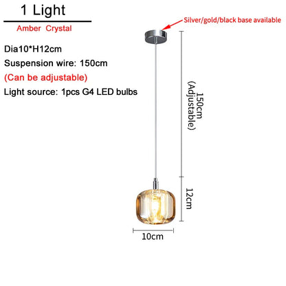 Decorbites™ Kristall-LED-Deckenleuchter für Wohnzimmer, Schlafzimmer, Esszimmer und Küche