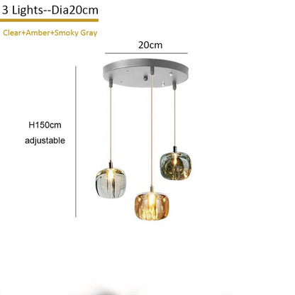 Decorbites™ Kristall-LED-Kronleuchter: Moderne Treppenhaus-Pendantleuchte für stilvolle Raumgestaltung im Zuhause