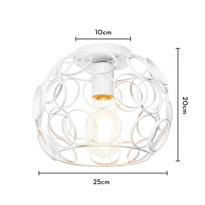 Decorbites™ Industrielle E27 Deckenlampe: Vintage Retro Loft Stil für die Dekoration im Wohnzimmer und in der Küche zu Hause