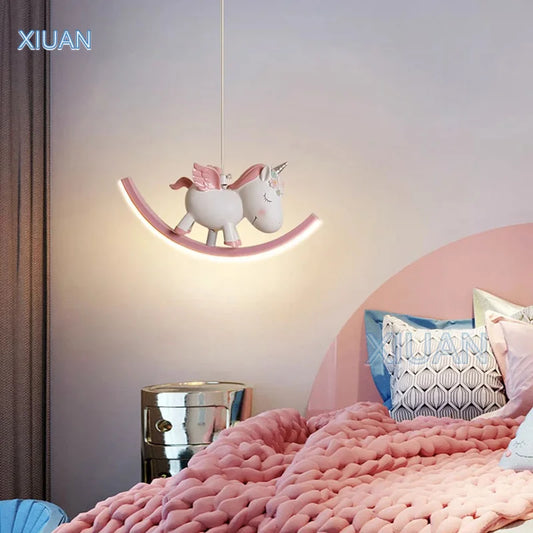 Decorbites™ Kinder Einhorn Anhängerlampen Weißer Bär Pinker Elefant Kronleuchter
