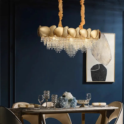 Decorbites™ Kristall-Leuchter: Moderne runde Deckenleuchte für Wohnzimmer und Schlafzimmer