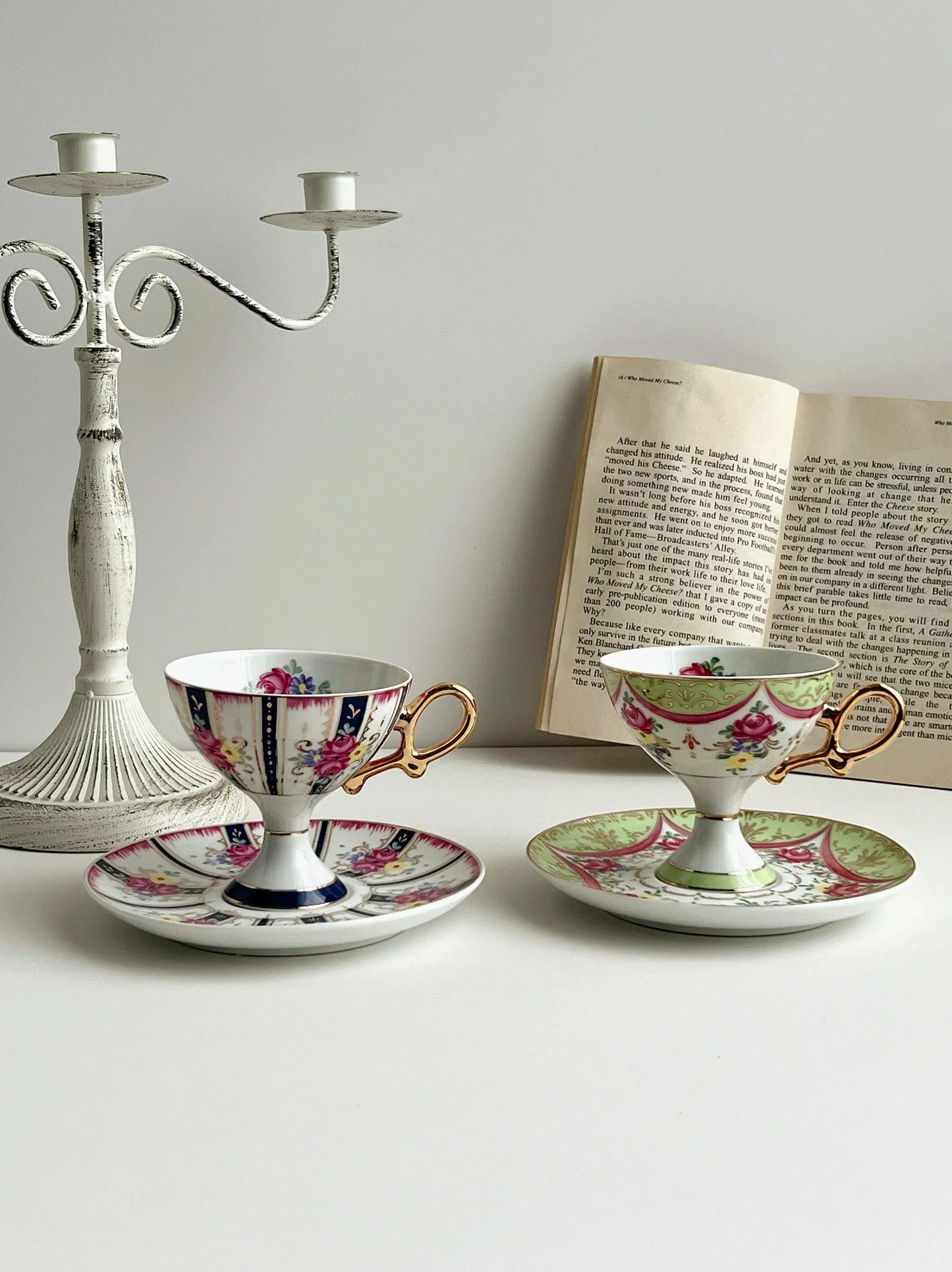 Decorbites™ Court Style Latte- & Cappuccino-Tassen-Set mit Untertasse, Teetassen-Set