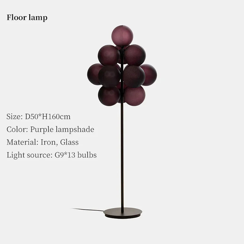 Decorbites™ Trauben-Kronleuchter: Moderne Glasball-Pendantlampe für Wohnzimmer und Schlafzimmer