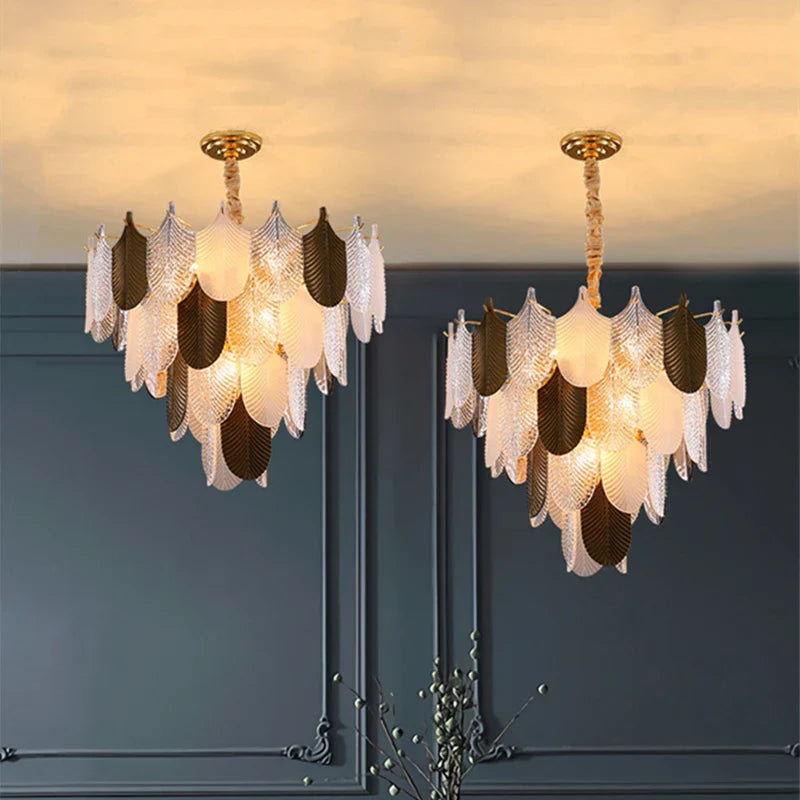 Decorbites™ Elegante Glas-Deckenleuchter: Schlafzimmer Wohnzimmer Beleuchtung Pendelleuchte