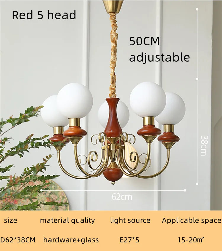 DecorBites™ Cream Style LED Chandelier for Bedroom, Living Room, Dining Room