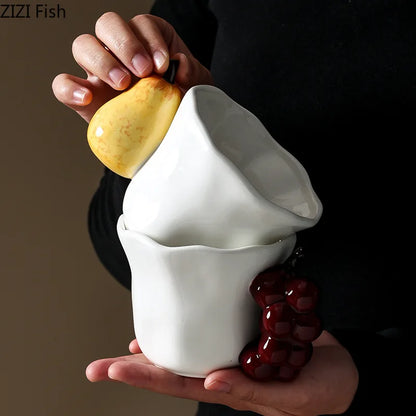 Decorbites™ Spaßige Früchte Keramikbecher Zitrone/Traube Esstisch-Kaffee-Nachmittagstee-Tasse