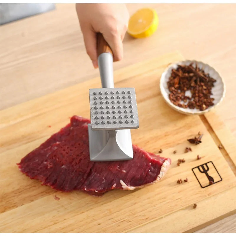 Decorbites™ Doppelseitiger Fleischklopfer für die Küche - Edelstahl-Fleischhammer