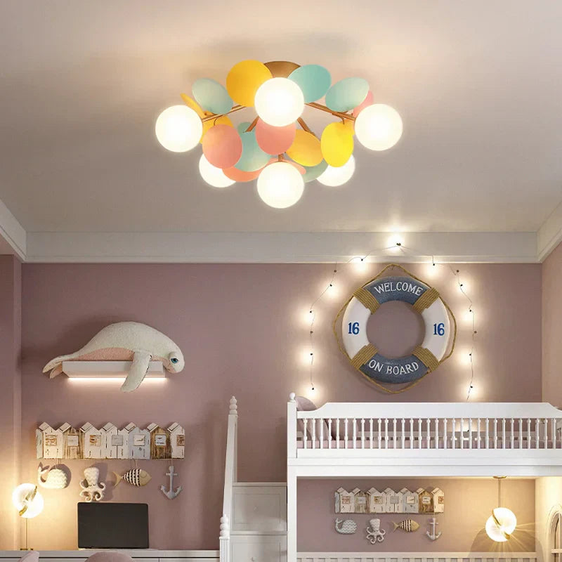 Decorbites™ Kinder-LED-Deckenleuchte: Eisenblech-Glas-Leuchter