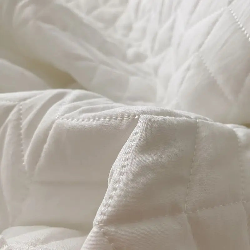 Decorbites™ Koreanischer Stil gewaschene einfarbig gequiltete Decke für Sommer-Bettüberwurf