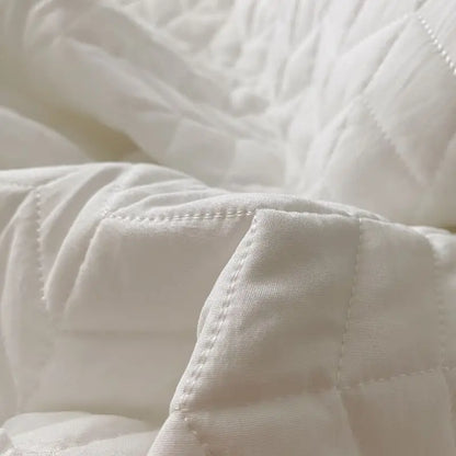 Decorbites™ Koreanischer Stil gewaschene einfarbig gequiltete Decke für Sommer-Bettüberwurf