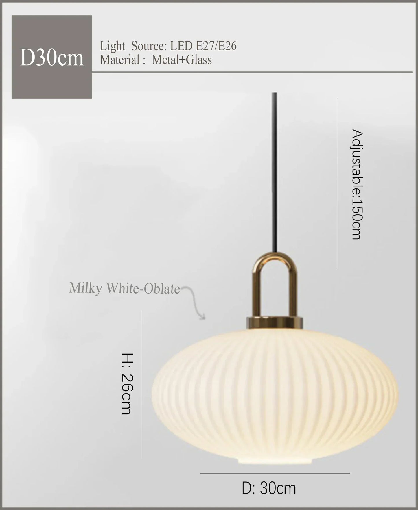 Decorbites™ Japanisches Glasanhängerleuchte: Moderne nordische LED-Hängeleuchte für Schlafzimmer und Heimdekoration