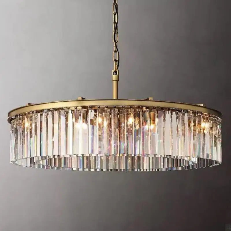 Decorbites™ Gold-Schwarze Metall-LED-Pendant-Lampen mit Kristallaufhängung und Kettenhängungen