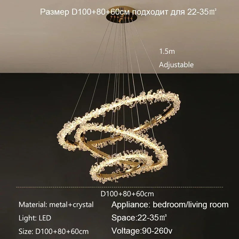 Decorbites™ Kristallanhänger-Lüster Moderne Luxus-Innenraumdekoration Beleuchtung