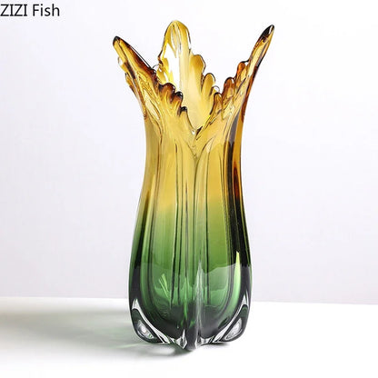 Decorbites™ Grünes Glasvasen-Hydroponik-Tischdekoration für künstliche Blumen
