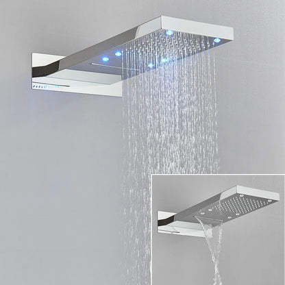 Decorbites™ LED-Wasserfall-Duschkopf 54*22 cm quadratisch Wandmontage Badezimmerarmatur
