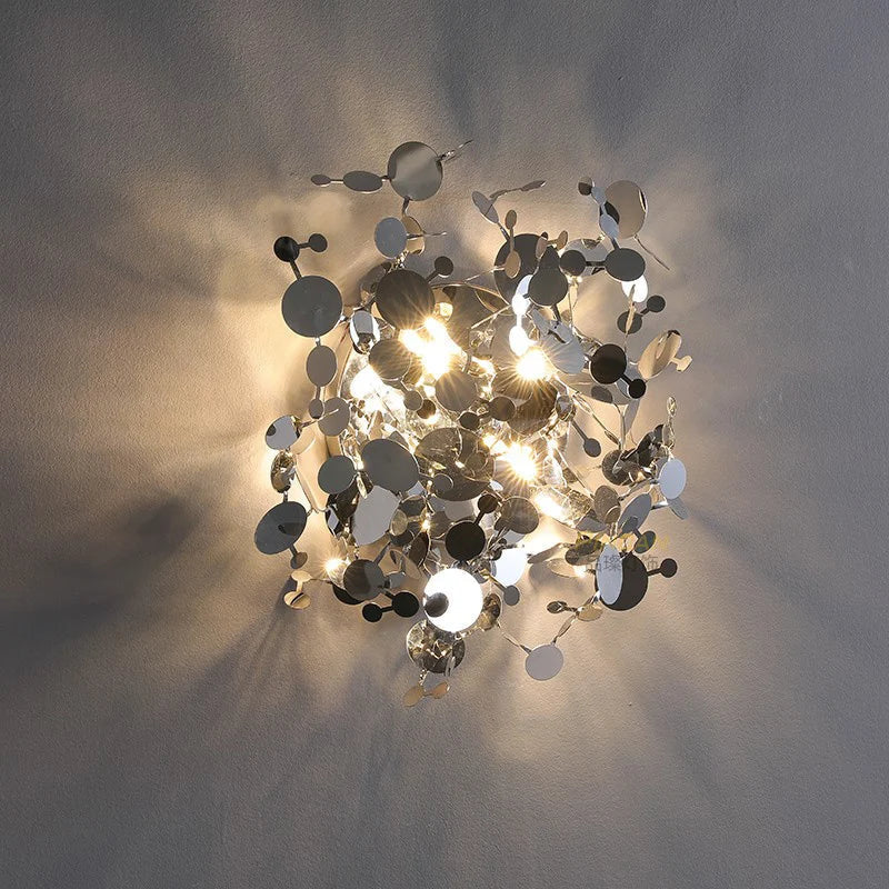 Sequin Leaf Ceiling Chandelier