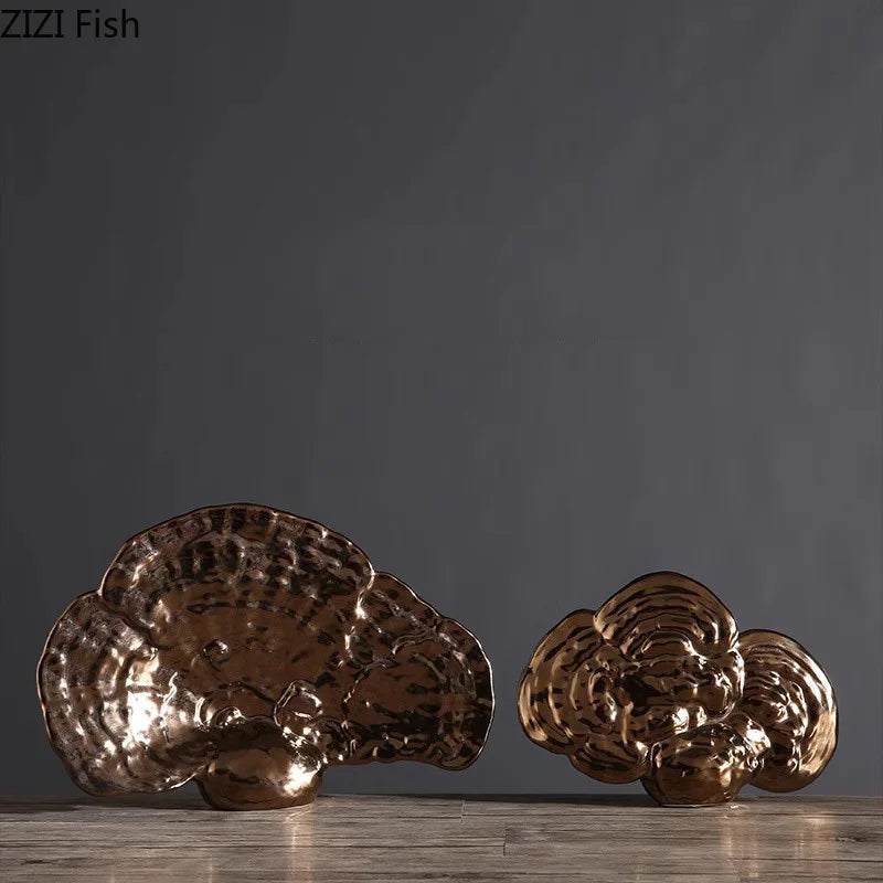 Decorbites™ Ganoderma Lucidum Skulptur Schreibtisch-Dekoration, modernes Raum-Dekor & Handwerkskunst