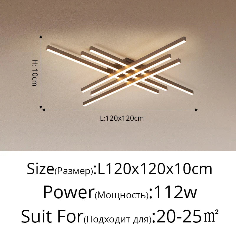 Decorbites™ Gold Schwarz Aluminium LED-Kronleuchter für Schlafzimmer Esszimmer Wohnzimmer Beleuchtung