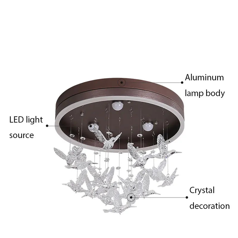 DecorBites™ Dancing Girl LED Chandelier: Modern Kids Room Light, Cartoon Ceiling Lamp