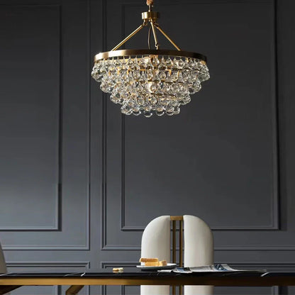 Decorbites™ Kristallperlen-Deckenanhängerleuchten - Retro Luxus Gold Heimdekoration Beleuchtung
